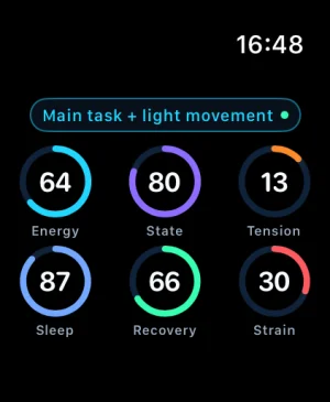 Daiqora scores on Apple Watch